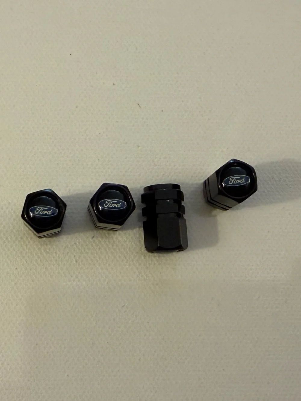 Ford Valve Stem Caps in Black Set of 4 NWT
